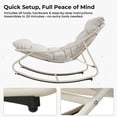 thumbnail image 3 of EVERITE Powder Coated Steel Outdoor Chair,Removable Cushions for Patio & Backyard,Light Gray, 3 of 9