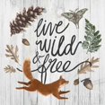 thumbnail image 2 of Live Wild and Free Poster Print by Sara Zieve Miller (24 x 24), 2 of 2