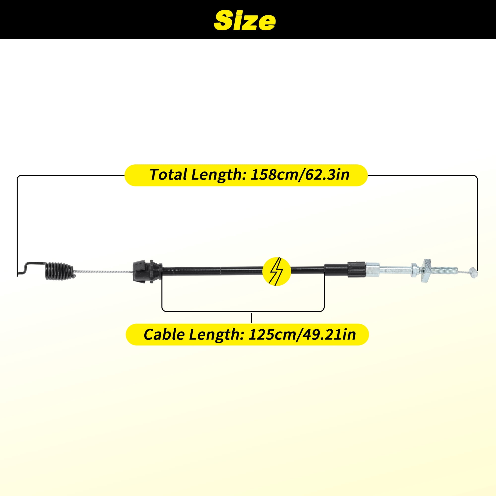 Unique Bargains Drive Cable for Husqvarna Redmax 21 Inch Mowers Control Cable