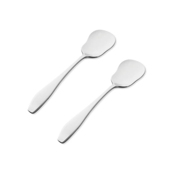 Supreme 2-Piece 5.25 Inch 18/8 Stainless Steel Yogurt/Dessert/Ice Cream/Tea Spoon. Mirror Polished, Dishwasher Safe