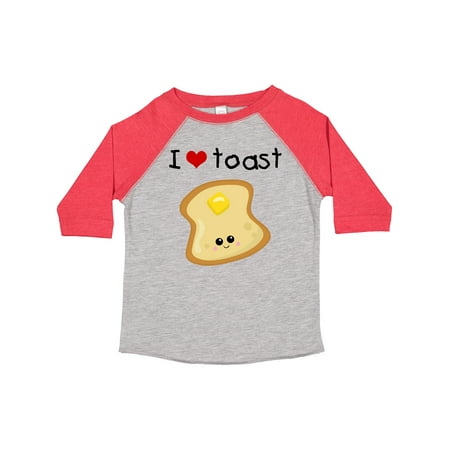

Inktastic I Love Toast Gift Toddler Boy or Toddler Girl T-Shirt