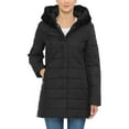 thumbnail image 2 of Ma Croix Womens Lightweight Alternative Down Puffer Coat Parka Jacket with Plush Lined Hood, 2 of 9