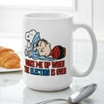 thumbnail image 6 of CafePress - Snoopy Wake Me Up Large Mug - 15 oz Ceramic Large White Novelty Mug, 6 of 6