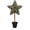 A, variant on 3ft Artificial Five-Pointed Star Shaped Topiary Trees, Artificial Green Boxwood Decorations, Independence Day, Patriotic Potted Plant Decoration, Table or Porch, Festive 4th of July Decor A