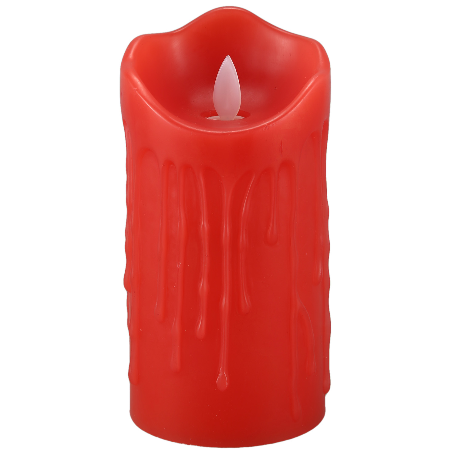 3D Flameless Led Pillar Candle with Remote Control, Battery Operate for