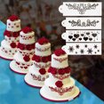 thumbnail image 3 of Gwong hogar Corazón de flores copias de nieve pastel de fondant encaje plantilla borde lateral mohocray azucar Gwong 98122, 3 of 7