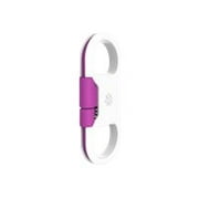 Angle View: Kanex GoBuddy - Lightning cable - USB male to Lightning male - white, purple - for Apple iPad/iPhone/iPod (Lightning)