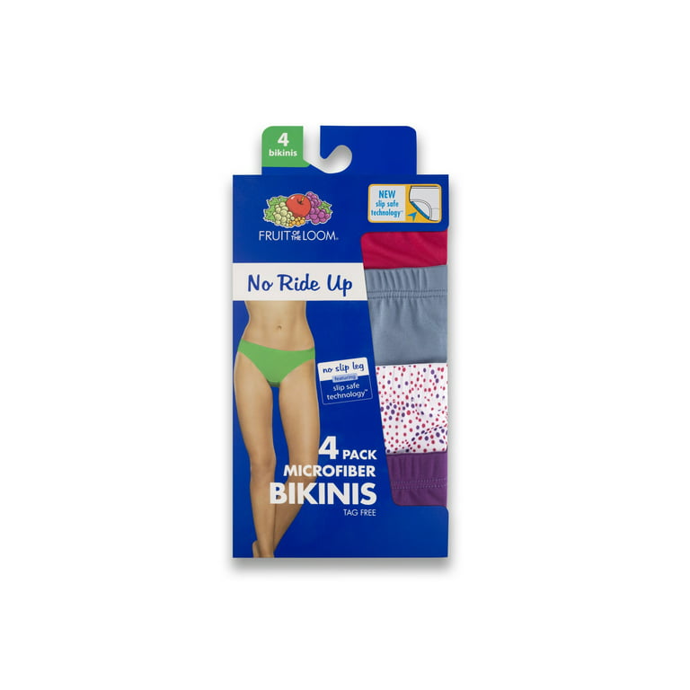 Fruit Of The Loom Women's Bikinis 6-Pack  Microfiber & Tag Free  NEW!!!!