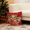 thumbnail image 4 of hengsof Christmas Vibe Printed Pillowcase Decorative Cushion for Living Room Sofa Bedroom Seating Home Festive Displays Perfect for Christmas, 4 of 6
