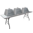 thumbnail image 3 of Plastic Development Group 8 Foot Heavy Duty Plastic Folding Banquet Table, White, 3 of 6