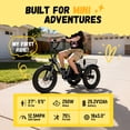 thumbnail image 3 of ESKUTE T300M Electric Tricycle for Beginners, Folding 3-Wheel E-Bike with 250W Motor, 302Wh Battery, 12 MPH , 16" x 3.0 Fat Tires, Step-Thru, Black, 3 of 7