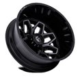 thumbnail image 3 of 20x8.25 Fuel Off-Road D875 Flux Black Brushed DUALLY REAR Wheel 8x6.5 (-227mm), 3 of 3