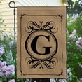 thumbnail image 2 of Anley Classic Monogram Letter G Garden Flag, Double Sided Family Last Name Initial Yard Flags - Personalized Welcome Home Decor - Weather Proof & Double Stitched - 18 x 12.5 Inch, 2 of 6