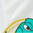 thumbnail image 4 of Hiiyo T-Shirt pour Garçons, Imprimé Dinosaure, Manches Courtes, Coton, Blanc, 4 of 6