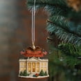 thumbnail image 6 of BCMMKLPP US 250th Anniversary Ornament, 2D Acrylic House Patriotic American Decorations Hanging Ornament for Christmas Tree, Patriot Memorial Ornament for Patriots & History Lovers, White, 6 of 7