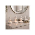 thumbnail image 3 of Figurine Taper Candle Holder for Centerpieces for Tables - Pillar Candlestick Holders for Home, Living Room, and Bathroom Counter - Yoga Candle Stick Accent for Dining - Set of 3, 6", 5", 5", White, 3 of 13