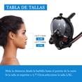 thumbnail image 4 of Máscara de Snorkel Negro Adultos con Soporte para Cámara, Mascarilla Pleno con Bolsa Impermeable, Vista panorámica de 180°,antivaho y antifugas, 4 of 7