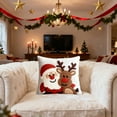 thumbnail image 4 of Fundas de Almohada Navideñas de 45 X 45 Cm, Decorativas, de Tela Suave y con Cremallera Oculta para Decoración Del Hogar., 4 of 6