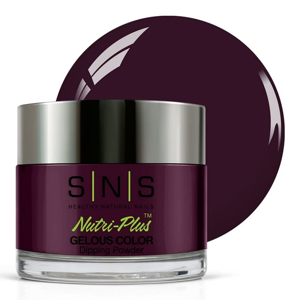 SNS Nail Dip Powder Gelous Color Dipping Powder - Todo lo que quiero (púrpura/violeta) EE04 - Color de uñas acrílico de larga duración y esmalte dura 14 días - Bajo olor y sin lámpara UV - 1 Oz