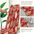 thumbnail image 5 of Christmas Gingerbread Cookies Red Dining Room Chair Covers Winter Snowman Xmas Snowflakes Chair Slipcovers Stretch Seat Protector Removable Chair Cover For Home Kitchen Restaurant Hotel 4pcs, 5 of 6