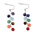 thumbnail image 3 of fenteer 4x7 Colors Gemstone Beads Dangle Earrings Fashion Jewelry 4 Pcs, 3 of 5