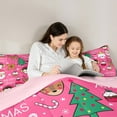 thumbnail image 4 of Manfei Merry Christmas Twin Bedding Sets 7-Piece,Cute Santa Claus Bedding Comforter Set,Xmas Dessert Cake Sheet Sets For Girls,Ultra Soft Home Decor Reversible, 4 of 8