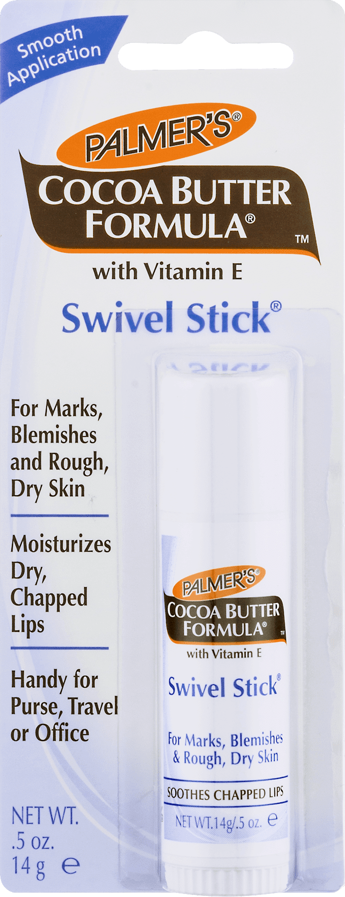 Cocoa Butter Formula Swivel Stick - Pack of 2 by Palmers for Unisex - 0.5  oz Chap Stick 