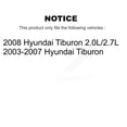 thumbnail image 2 of CMX Front Rear Disc Brake Rotors Kit for Car Hyundai Tiburon K8-101331, 2 of 8