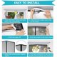 thumbnail image 4 of Magnetic Screen Doors Magnetic Closure Fly Curtain Mesh with Complete Installation Thumbtacks and Adhesive Tape Black(90 200cm).., 4 of 5