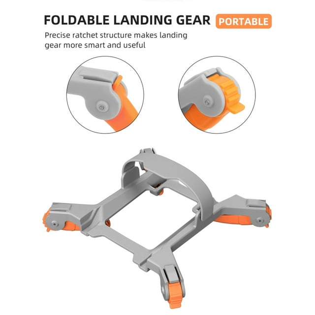 Patas de tren de aterrizaje compatibles con DJI Mini 3 Pro Drone plegable Extensión de altura Patas de aterrizaje Extensión de tren de aterrizaje segura