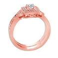 thumbnail image 3 of Mauli Jewels 0.50 Carat Diamond Bridal Set Engagement Ring for Women 10K Rose, White & Yellow Gold, 4-Prong Setting, Gift for her, 3 of 7