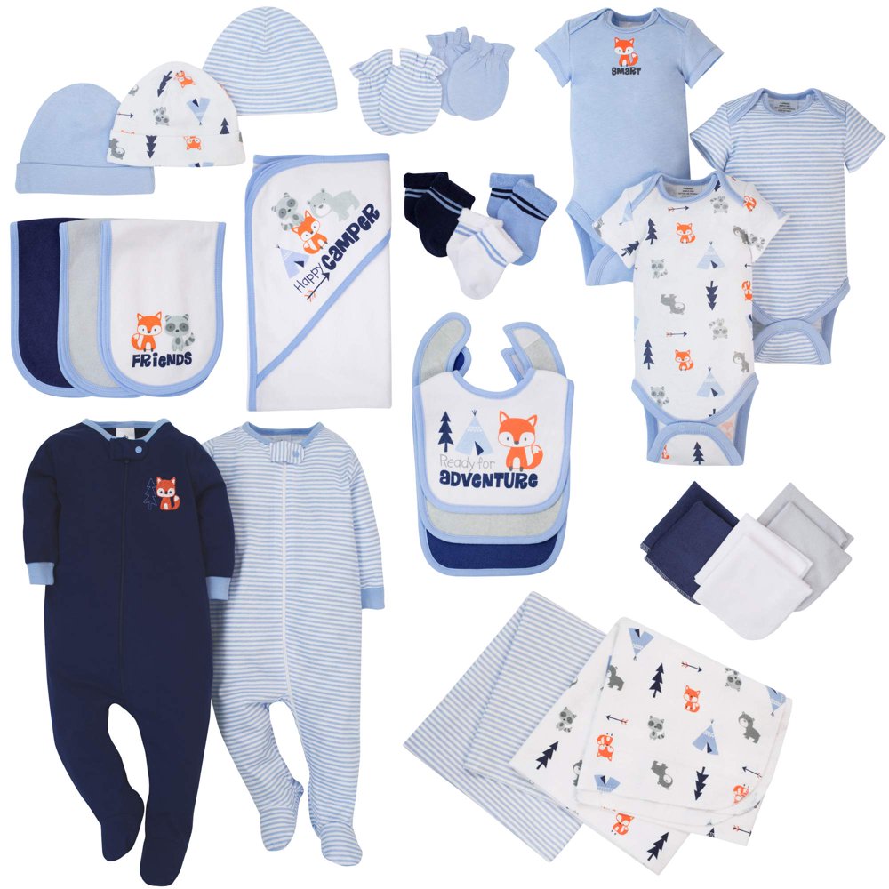 Cuddle Time Cuddletime Baby Boys Coordinated Essentials Set, 28pc 28