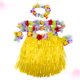 thumbnail image 5 of Conjunto de falda de estilo hawaiano, pulseras de tocado de flores de simulación, guirnalda colgante, accesorios para disfraces de fiesta (amarillo), 5 of 6
