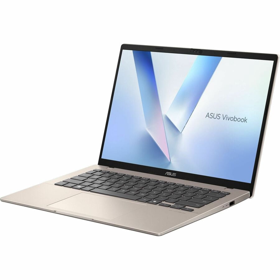 Asus VivoBook 14 M1407 M1407KA-PS74 14" Copilot+ PC Notebook, WUXGA, AMD Ryzen AI 7 350, 16 GB, 512 GB SSD, Platinum Gold