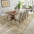 thumbnail image 2 of WIPONKEN 5x7 Area Rugs for Living Room Bedroom Dining Room Office Farmhouse, Machine Washable Non Slip Vintage Persia Rug Brown, 2 of 7