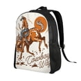 thumbnail image 2 of Fotbe Cowboy Riding Horse Mochila de Viaje para Laptop, Mochila Ejecutiva Delgada y Resistente 15.6", 2 of 8