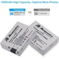 thumbnail image 4 of Powerextra LP E8 2 Pack 7.4V 1900mAh Li-ion Compatible with Canon LP-E8 Battery for CA Rebel T3i, T2i, T4i, T5i, 600D, 550D, 650D, 700D, Kiss X5, X4, Kiss X6, LC-E8E, 4 of 6