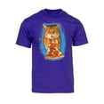 thumbnail image 1 of Camiseta de manga corta con sombrero de pizza hambrienta Gravity Trading Púrpura 2X-Large, 1 of 1
