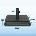 thumbnail image 4 of 40 lb Umbrella Base for Patio Table – Heavy Duty Weighted Base with 4" Stem, Fits 1"-1.5" Poles, Black Outdoor Use, 4 of 5