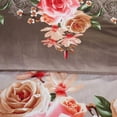 thumbnail image 2 of Dolce Mela DM708Q Ensemble de Housse de Couette, Literie Florale Format Grand Lit, Dolce Mela - Assortiment de Roses DM708Q, 2 of 3