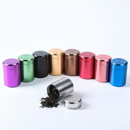 1Pcs Airtight Smell Proof Container Aluminum Herb Stash Tea Metal Sealed  Can Tea Jars | Walmart Canada