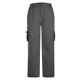 thumbnail image 3 of Floleo Cargo Pants for Men Clearance, Men's Relaxed Fit Straight Leg Zipper Button Casual Work Pants with Pockets, Size M-3XL, 3 of 4