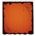 thumbnail image 3 of Ambesonne Halloween Shower Curtain, Grunge Scary Frame Design, 69"Wx84"L, Orange Brown, 3 of 3