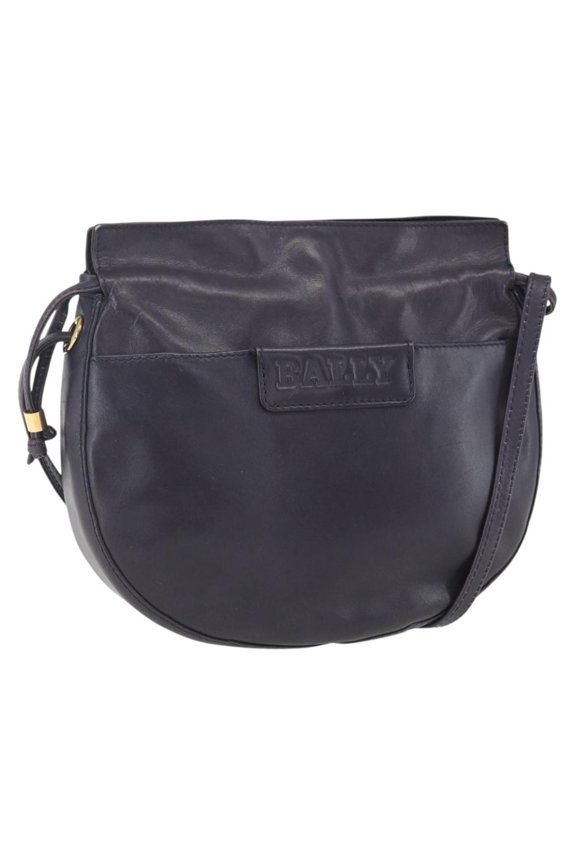 Pre-Owned Bally Vintage Shoulder Bag Leather Purple Leather Shoulder Bag Bag