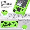thumbnail image 2 of Tianle Compatible with Steam Deck/Steam Deck OLED Standing Protective Case, Thickening Silicone Accessories Protector, Soft Cover Skin Shell, Full Protection for Valve Stream Deck (Green), 2 of 7