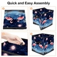 thumbnail image 4 of Flamingo Storage Containers Foldable Basket with Handle, 10.8"x10.5"x10.6", Large Capacity - Storage Bins, Toy Storage, 4 of 6