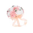 thumbnail image 4 of Bridal Bouquet with Vivid Pink Flowers for Wedding Decoration PE Material One PC, 4 of 5