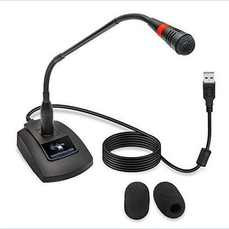 USB Computer Microphone  Unidirectional Condenser Desktop/Laptop/PC Mic Mute Button with LED indicator  suitable for Windows Mac PS4 Youtube Skype Recording Gaming Podium Court Conference Dictation price history on PriceWatchPro