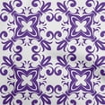 thumbnail image 1 of oneOone Georgette Viscose Purple Fabric Asian Block Floral Sewing Craft Projects Fabric Prints By Yard 42 Inch Wide, 1 of 4