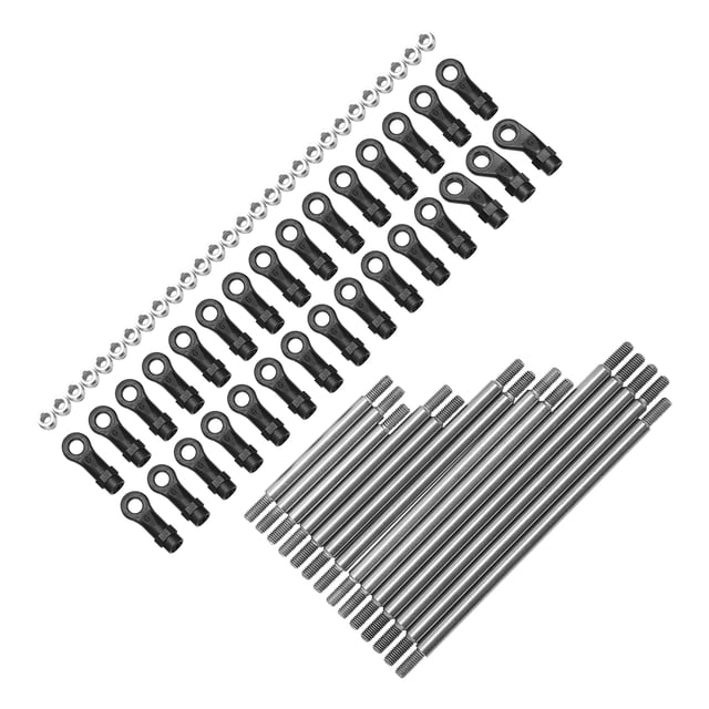 RC Tige de Liaison Ensemble, Conception de Structure Raisonnable RC Tige de Traction en Métal Tige de Liaison Tige de Traction pour TRX6 avec Boule d'Extrémité pour Voiture 1/10 RC